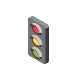 Pictogram of a traffic light